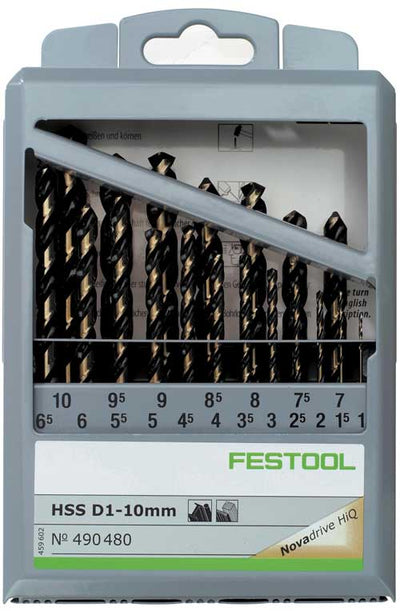 Drill bit set Festool SBKS-HSS D 1-10 1-10 mm 19 units
