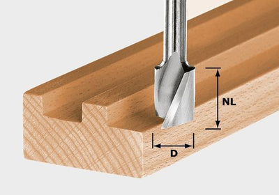 Spiral groove cutter with base blade Festool 30/60 mm