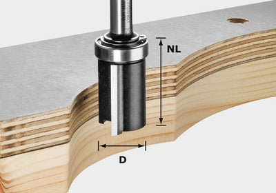 Edge trimming cutter Festool 19 mm with bearing