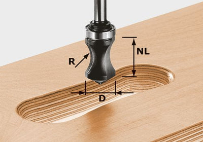 Hand hole cutter Festool 16/32/68 mm with bearing