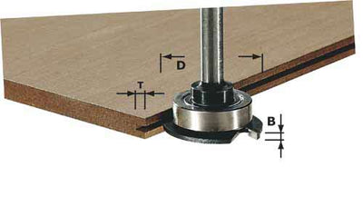 Laminate trim router bit Festool 40 mm 2.8 mm