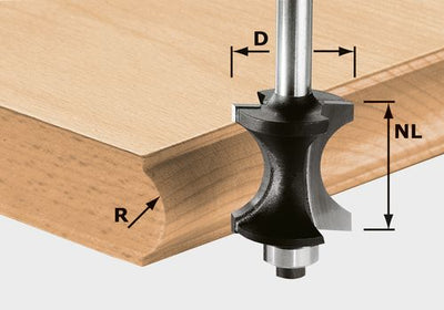 Rounding over router bit Festool 12/28/70 mm