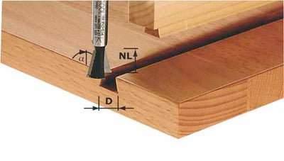 Dovetail router bit Festool 15/58 mm