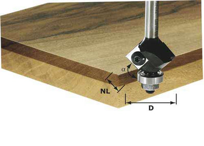 Turning plate slot cutter Festool 12/62 mm with bearing