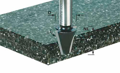 Turning plate with drilling blade Festool 12/25/66 mm