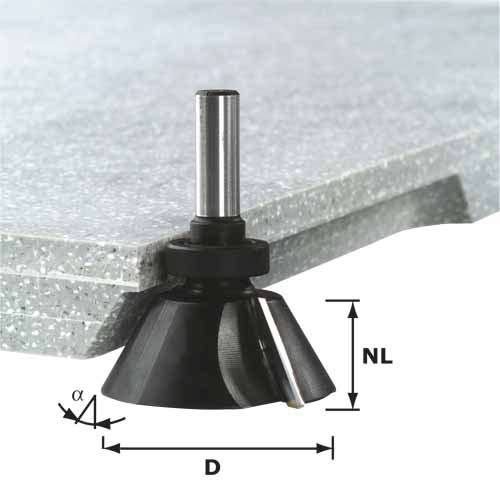 Lower cutting turning plate cutter Festool 12.7/28/82 mm with bearing