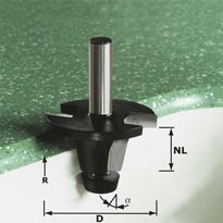 Sink cutters Festool 45 mm 12.7/6.35/81.7 mm with bearing