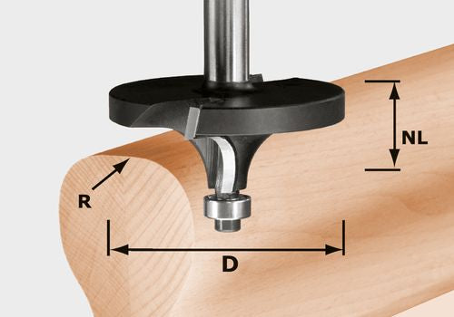 Profile ogee cutter Festool 16/26/76 mm with bearing