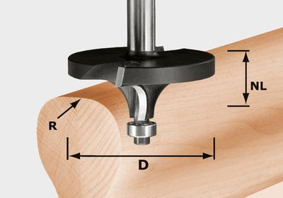 Profile ogee cutter Festool 16/26/76 mm with bearing