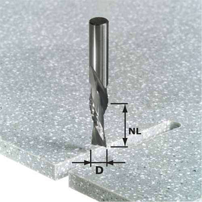 Roughing and finishing router bit for rough and exact work Festool 12 mm 87 mm