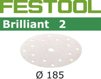 Sandpaper for random orbit sanders Brilliant 2 185 mm P80 50 units