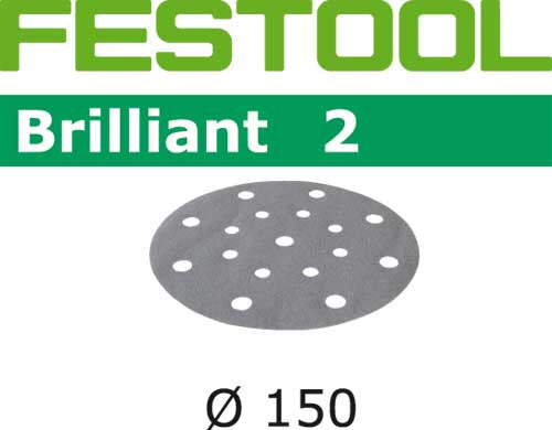 Sandpaper for random orbit sanders Brilliant 150 mm P120 100 units