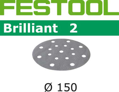 Sandpaper for random orbit sanders Brilliant 150 mm P120 100 units