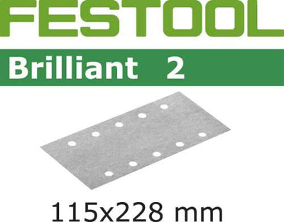 Sandpaper for orbital sander Brilliant 2 115x228 mm P400 100 units