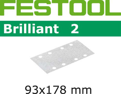 Sandpaper for orbital sander Brilliant 2 93x178 mm P180 100 units