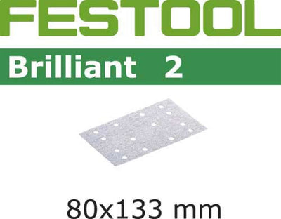 Sandpaper for orbital sander Brilliant 2 80x133 mm P180 10 units