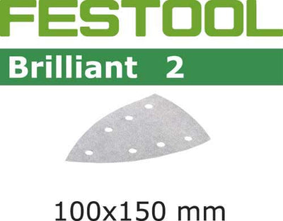 Sandpaper for delta sander Brilliant 2 100x150 mm P240 100 units
