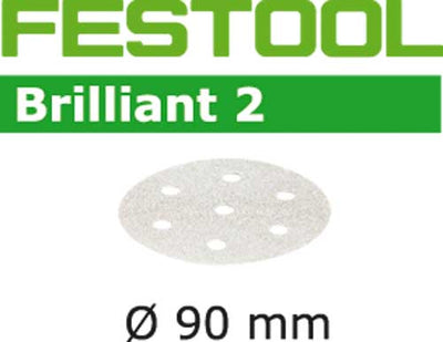 Sandpaper for random orbit sanders Brilliant 2 90 mm P120 100 units