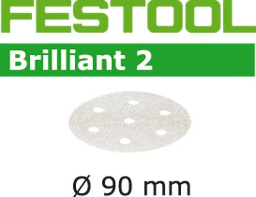 Sandpaper for random orbit sanders Brilliant 2 90 mm P180 100 units