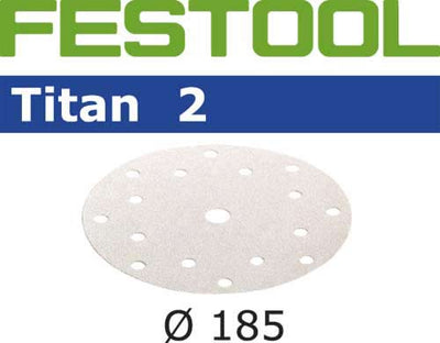 Sandpaper for random orbit sanders Titan 2 185 mm P100 100 units