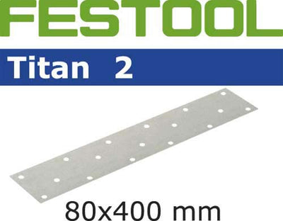 Sandpaper for orbital sander Titan 2 80x400 mm P40 50 units