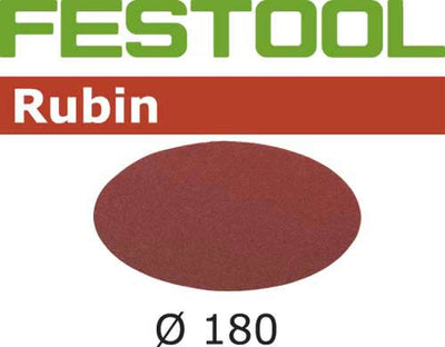 Sandpaper for rotary sander Rubin 180 mm P50 50 units
