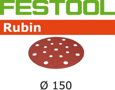 Sandpaper for rotary sander Rubin 150 mm P24 50 units