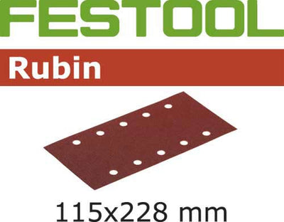 Sandpaper for orbital sander Rubin 115x228 mm P120 10 units