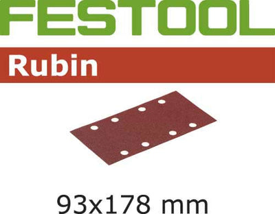 Sandpaper for orbital sander Rubin 93x178 mm P100 10 units