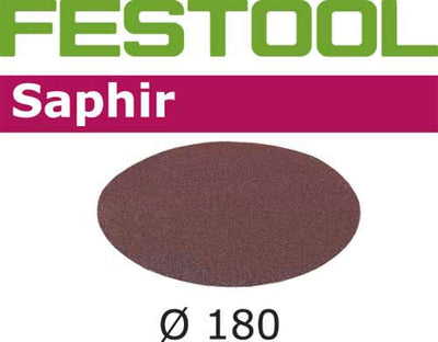 Sandpaper for rotary sander Saphir 180 mm P50 25 units