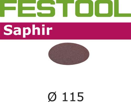 Sandpaper for rotary sander Saphir 115 mm P24 5 units