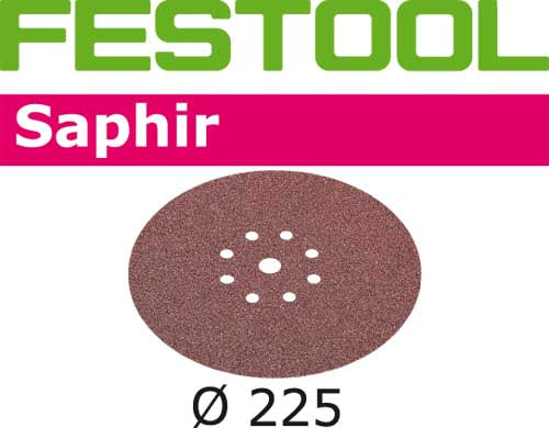 Sandpaper for random orbit sanders Saphir 225 mm P36 25 units