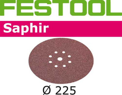 Sandpaper for random orbit sanders Saphir 225 mm P36 25 units