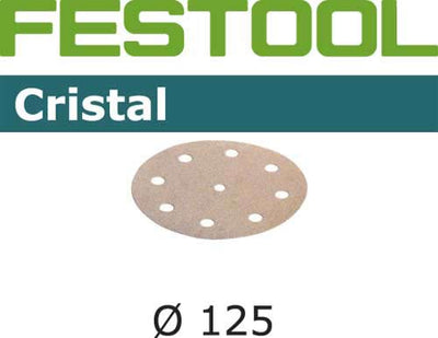 Sandpaper for random orbit sanders Cristal 125 mm P100 100 units