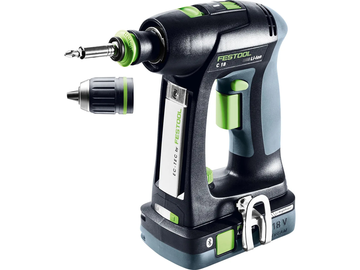 Wiertarko-wkrętarka Festool C 18 HPC 4.0 I-Plus; 18 V; 2x4,0 Ah akumulator.