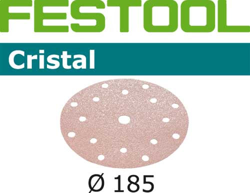 Sandpaper for random orbit sanders Cristal 185 mm P60 50 units