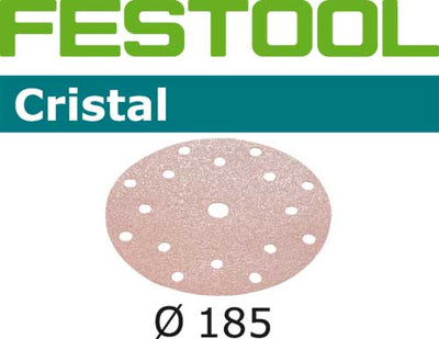 Sandpaper for random orbit sanders Cristal 185 mm P60 50 units