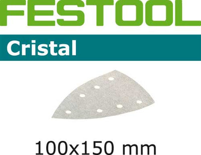 Sandpaper for delta sander Cristal 100x150 mm P100 10 units
