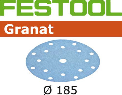 Sandpaper for random orbit sanders Granat 185 mm P320 100 units