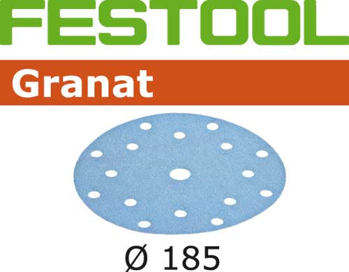 Sandpaper for random orbit sanders Granat 185 mm P400 100 units
