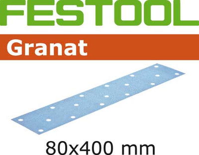 Sandpaper for orbital sander Granat 80x400 mm P320 50 units