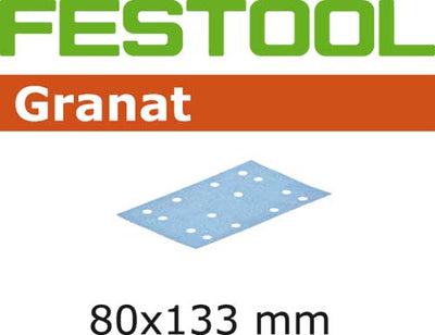 Sandpaper for orbital sander Granat 80x133 mm P280 100 units