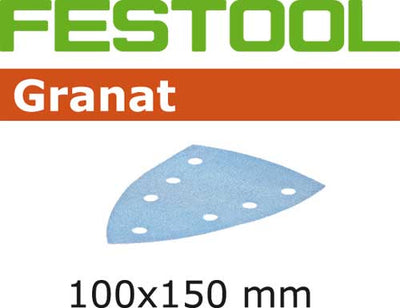 Sandpaper for delta sander Granat 100x150 mm P180 10 units