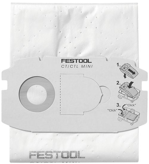 Fabric bags for vacuum cleaner Festool SC FIS-CT MINI/5