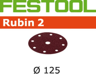 Sandpaper for random orbit sanders Rubin2 125 mm P180 10 units