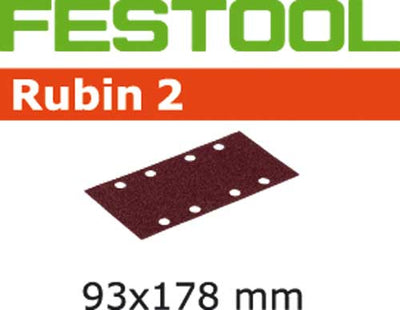 Sandpaper for orbital sander Rubin2 93x178 mm P150 10 units