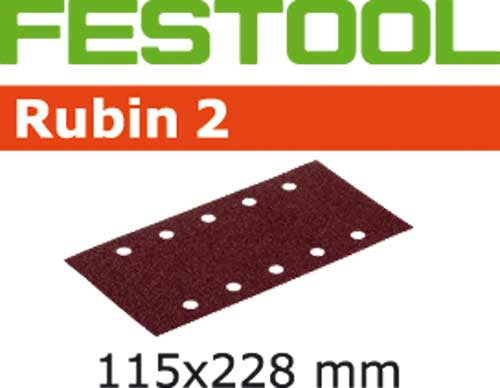 Sandpaper for orbital sander Rubin2 115x228 mm P40 50 units