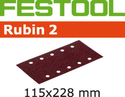 Sandpaper for orbital sander Rubin2 115x228 mm P40 50 units