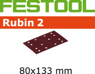 Sandpaper for orbital sander Rubin2 80x133 mm P150 10 units