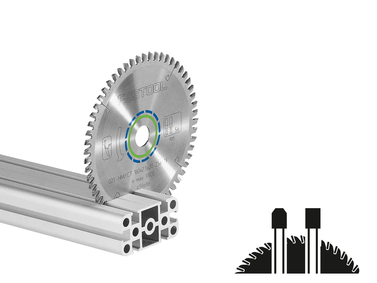 Sawing disc for aluminium Festool; 260x2.4x30.0 mm; Z68; -5°